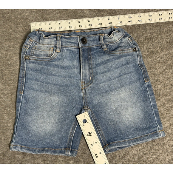 Volcom Denim Bermuda Shorts - Adjustable Waist - Kids Size 5T - Picture 3 of 7